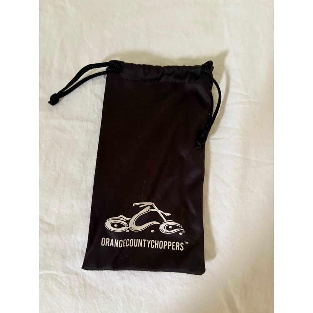 Orange County Choppers Sunglasses Case ONLY Black Drawstring Logo